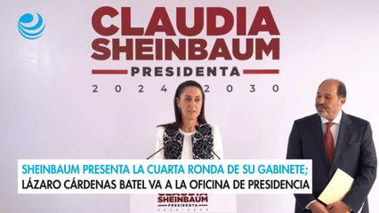 Video herunterladen: Sheinbaum presenta la cuarta ronda de su gabinete; Lázaro Cárdenas Batel va a la Oficina de Presidencia