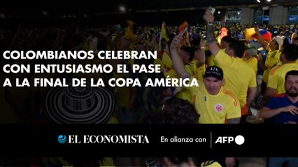 Colombianos celebran con entusiasmo el pase a la final de la Copa América