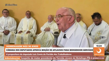 Câmara dos Deputados aprova Moção de Aplausos para o Monsenhor Gervásio por serviço pastoral e social