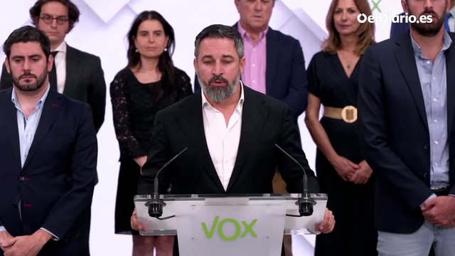 Abascal anuncia la ruptura con el PP en los gobiernos autonómicos