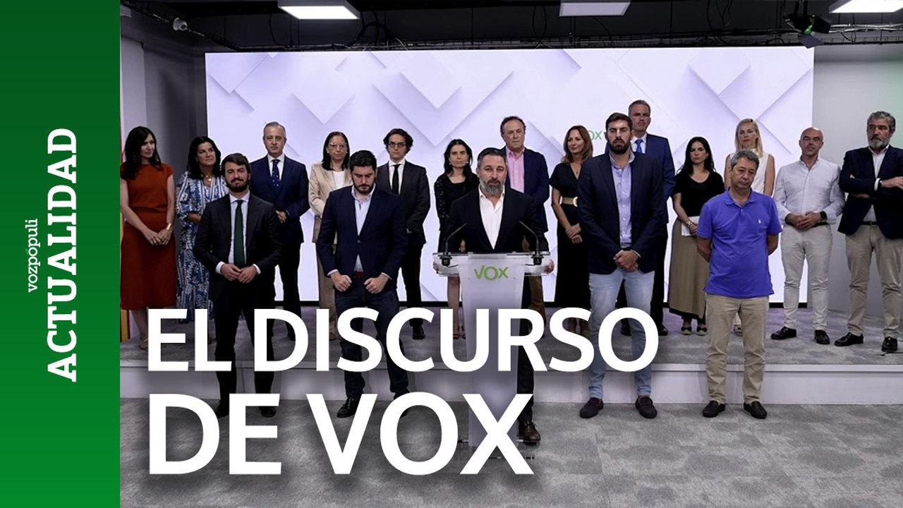 Vox rompe de golpe sus seis gobiernos autonómicos con el PP: el discurso completo de Abascal