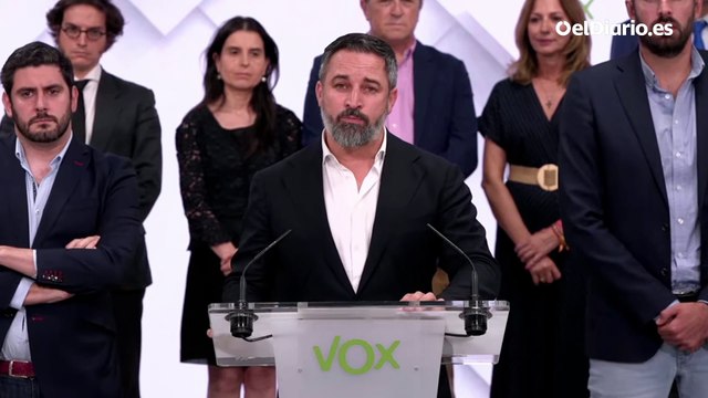 Discurso completo de Santiago Abascal en el que anuncia la ruptura de Vox con el PP