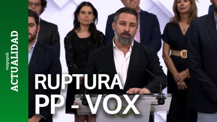 Vox retirará su apoyo al PP para ir a una oposición "leal y contundente"