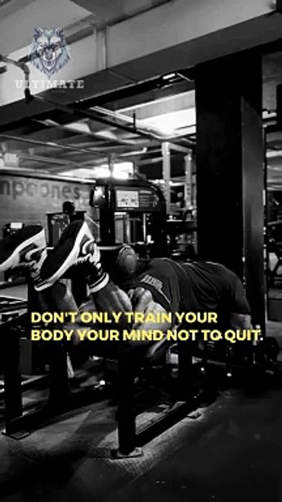 "Don't just train your body; train your mind to never quit!  Watch this powerful workout routine that builds both physical and mental strength. Stay motivated and push your limits!   #fitnessmotivation  #mindovermatter  #workoutinspiration  #trainyour