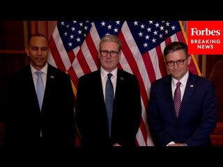 JUST IN: Mike Johnson & Hakeem Jeffries Meet With New UK Prime Minister Keir Starmer