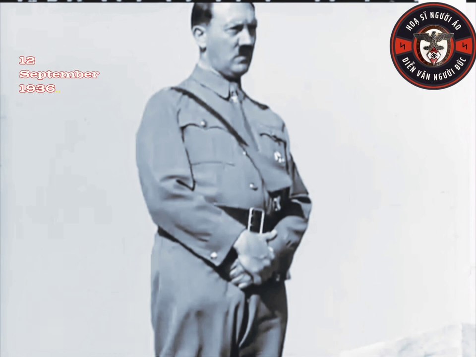 Hitler speech to the Hitler Youth: Ihr habt das Glück, Zeugen einer ebenso bewegten wie großen Zeit zu sein (Nürnberg, 12 September 1936) Vietsub