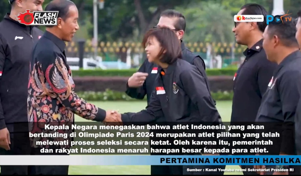 Pesan Presiden Jokowi saat Lepas Kontingen Olimpiade Paris 2024: Harumkan Nama Indonesia di Mata Dunia
