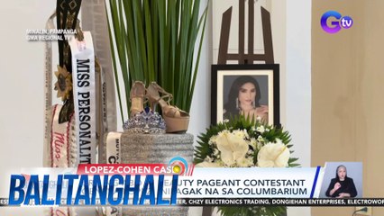 Urn ng abo ni beauty pageant contestant Geneva Lopez, inilagak na sa columbarium | Balitanghali