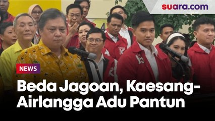 Beda 'Jago' di Pilgub Banten, Kaesang Berbalas Pantun dengan Airlangga