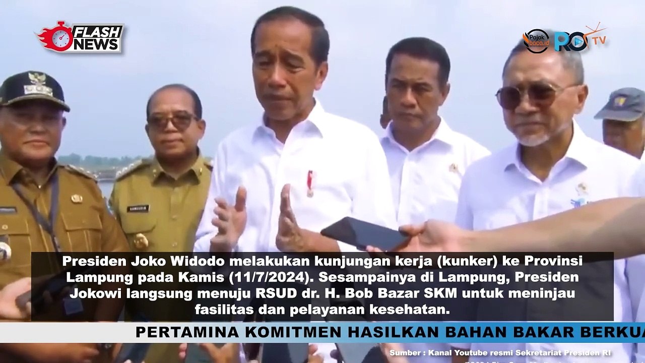 Kunker ke Lampung, Jokowi Dijadwalkan Tinjau RSUD dan Resmikan Jalan