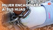 En Ciudad Juárez, Chihuahua, una mujer mantenía a sus hijas encadenadas