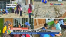 Kurangi Kebiasaan Bermain Gatget, Anak-Anak di Cilacap Isi Liburan dengan Permainan Tradisional