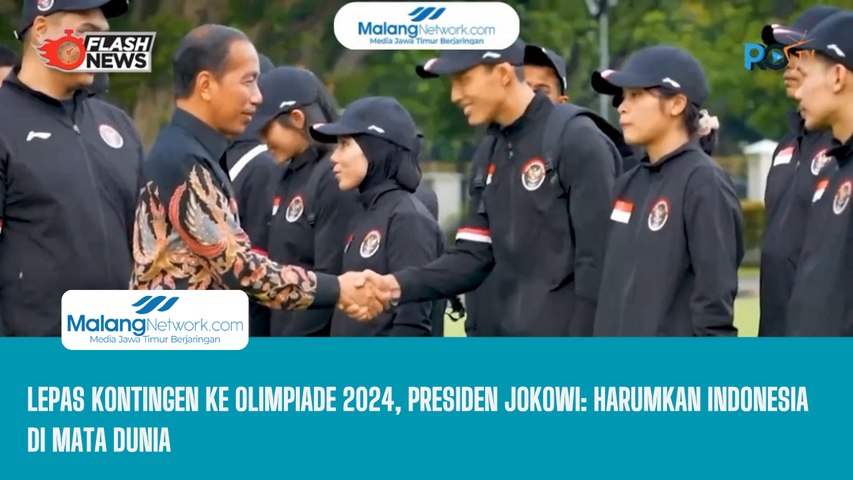 Lepas Kontingen Ke Olimpiade 2024, Presiden Jokowi: Harumkan Indonesia di Mata Dunia