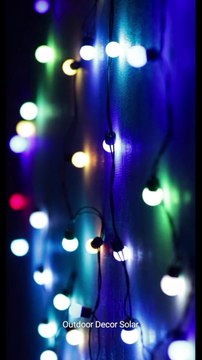 8 Modes Solar Lights Crystal Ball LED Fairy Light Waterproof Wedding