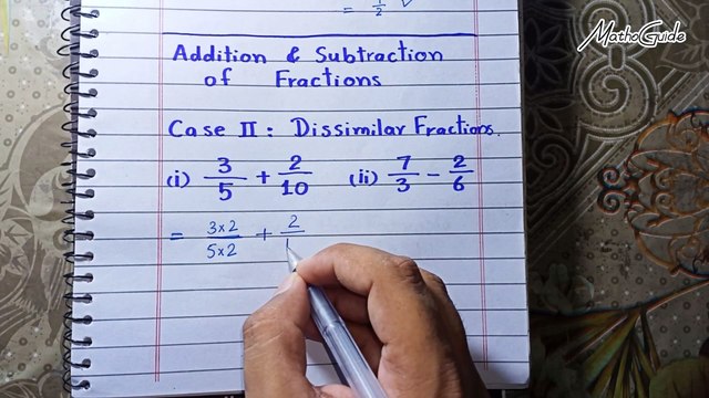 Adding and Subtracting Dissimilar Fractions by MathoGuide