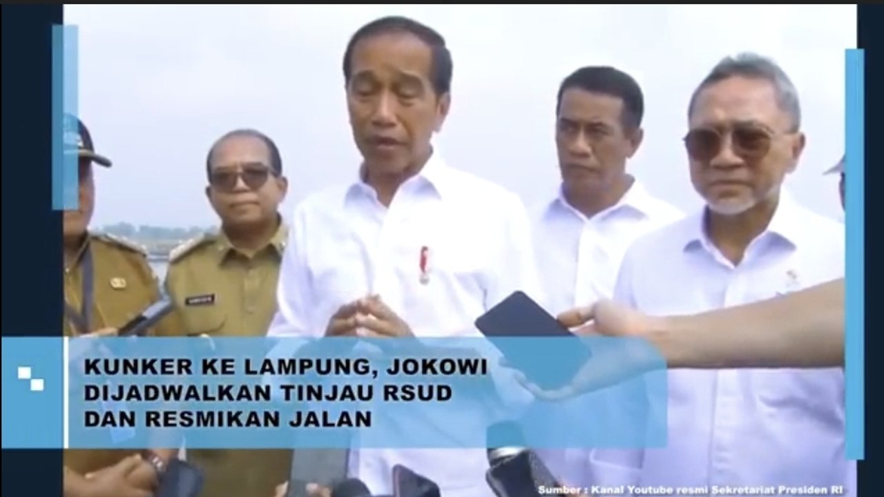 Presiden Jokowi Bakal Tinjau RSUD dan Resmikan Jalan ke Lampung