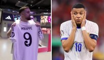 Ibai Llanos se 'burla' de la eliminación de Mbappé de la Euro 2024 con todo y la camiseta del francés del Real Madrid