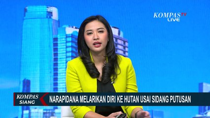 Terekam CCTV, Narapidana Melarikan Diri ke Hutan Usai Ikuti Sidang Putusan
