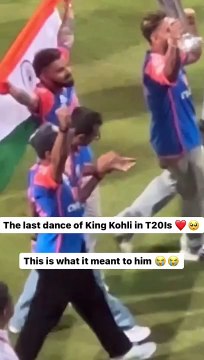 The last dance of king kohli in T20 #viratkohli #bcci #champions #rohitsharma #teamindia #cricket #T20WorldCup2024 #viratkohli #hardikpandya #rohitsharma #TeamIndia #bcci #india #parade #champions #rohitsharma45