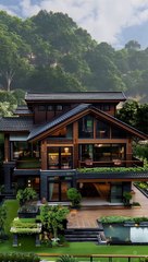 Forest house exterio design