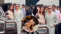 Stylish Pair Nick Jonas-Priyanka Chopra At Mumbai Airport | Arrives To Attend Anant Ambani's Wedding