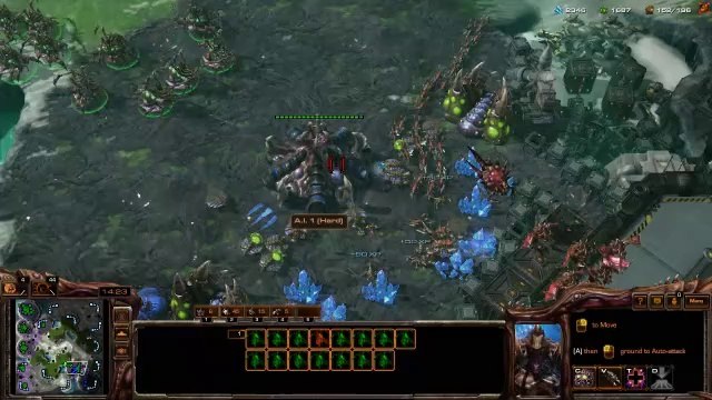 [StarCraft 2] No.0218 Normal-Level ZERG player fights A.I., WIN [..really was Greater Spire Day]