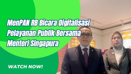 MenPAN RB Bicara Digitalisasi Pelayanan Publik Bersama Menteri Singapura