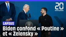 États-Unis : Joe Biden annonce le « président Poutine » au moment d'accueillir Zelensky #shorts