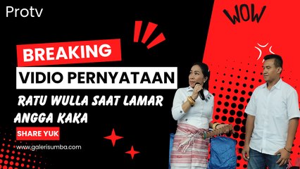 Ratu Wulla Resmi Lamar Angga Kaka Sebagai Pasangan Bakal Calon Wakil Bupati SBD