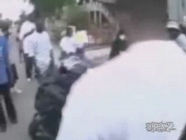 Stunt Man Wipes Out During Rap Video
