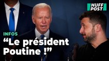 L’énorme boulette de Joe Biden, qui confond Volodymyr Zelensky avec... Vladimir Poutine