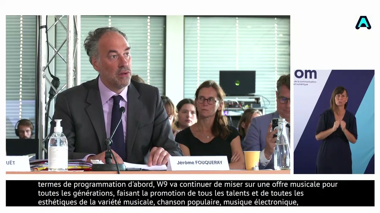 Attribution des fréquences de la télévision numérique terrestre (TNT) : audition du projet "W9"