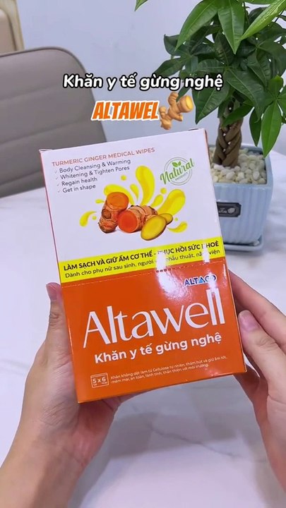 Khăn y tế gừng nghệ thiết kế tiện lợi sử dụng cho mẹ bầu sau sinh, không tác dụng phụ, sử dụng tiện lợi sạch sẽ. êm mát.