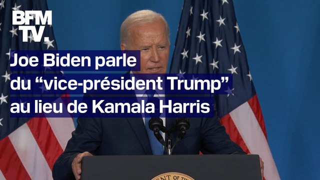 Joe Biden parle du “vice-président Trump” au lieu de Kamala Harris