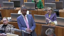 James Evans questions First Minister on future legislation for care-experienced children