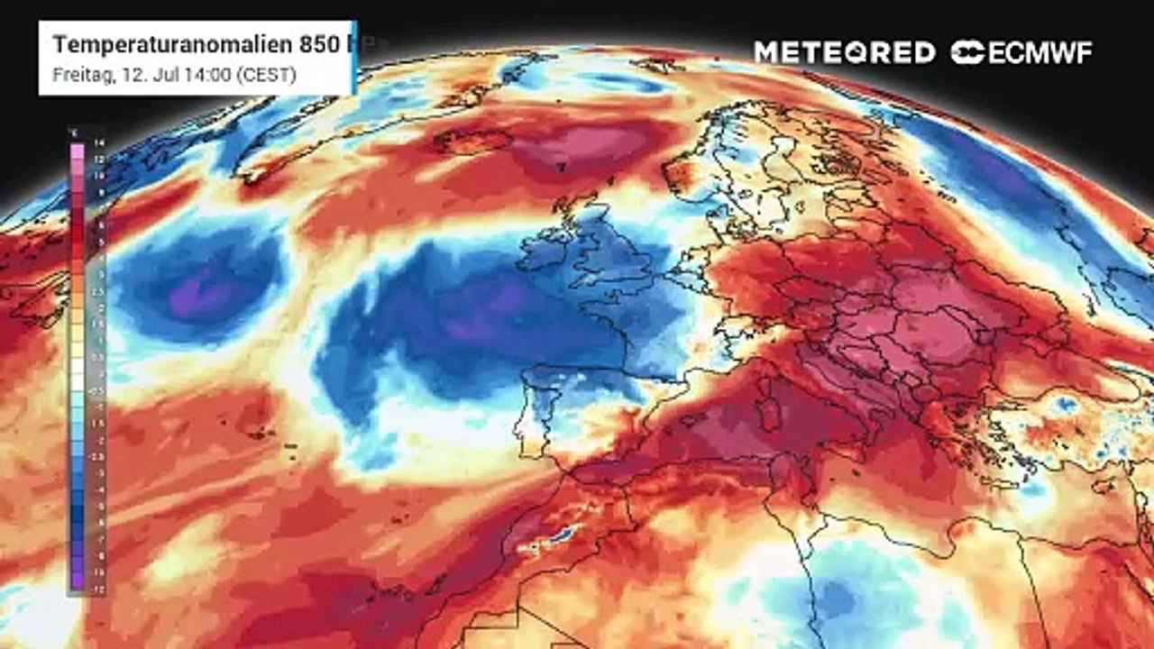 Eine brachiale Hitzewelle erfasst in den kommenden Tagen Süd- und vor allen Dingen Südosteuropa!