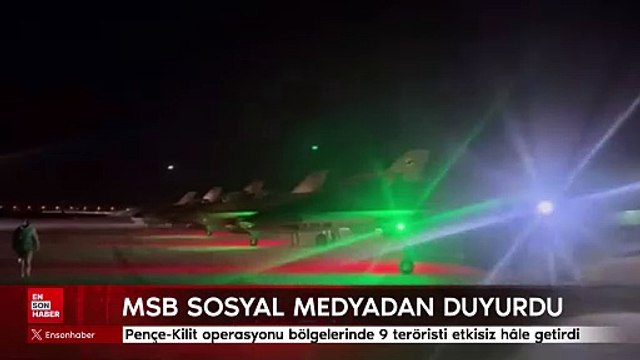 MSB: Irak'ın kuzeyinde 9 PKK'lı terörist öldürüldü