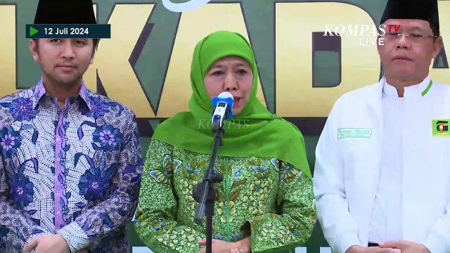 [FULL] Respons Khofifah usai Didukung PPP untuk Jawa Timur Bareng Emil Dardak