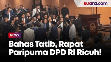 Bahas Tatib, Rapat Paripurna DPD RI Ricuh, La Nyalla Diteriaki Otoriter