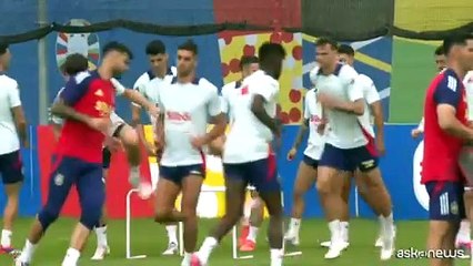 Euro 2024, la Spagna si allena per la finale contro l'Inghilterra