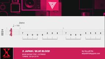 BLUE BLOOD / X JAPAN 【BASS TAB】