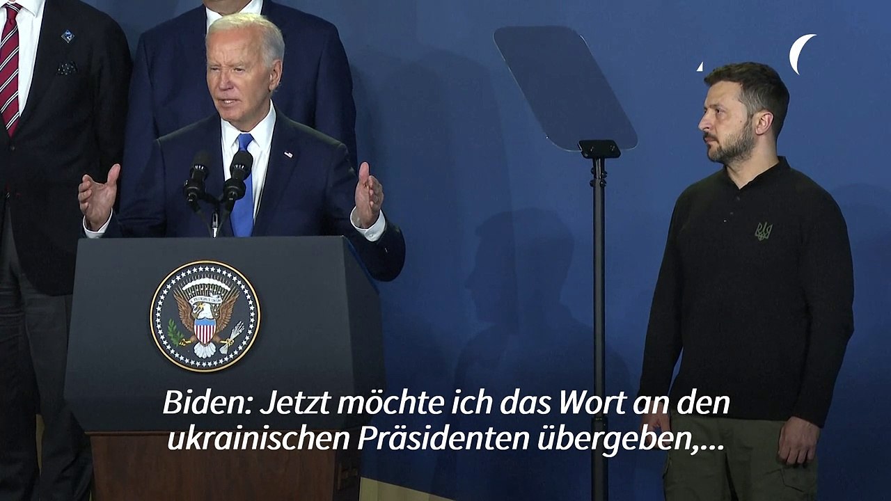 Nato-Gipfel: Biden stellt Selenskyj als "Putin" vor