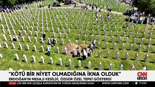Erdoğan'ın mesajı kesildi, Özgür Özel tepki gösterdi