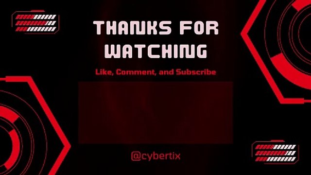 Black and Red Futuristic Gaming Youtube Outro