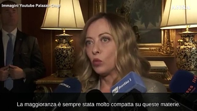 Meloni: Salvini? Maggioranza sempre compatta sull'Ucraina