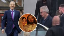 Tony Blair: Former Prime Minister of U.K Reaches Mumbai (India) For The Mega Ambani Wedding Ceremony