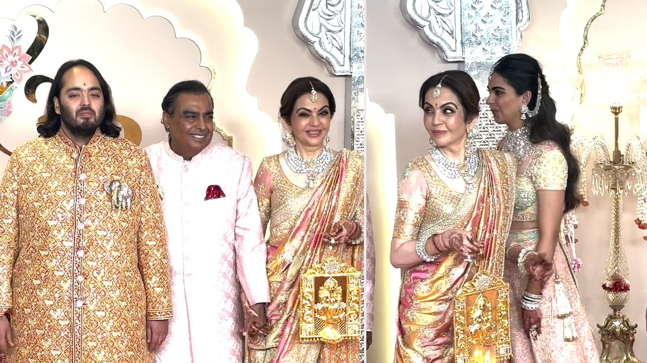 Anant Radhika Wedding: बेटे के साथ पहुंची Nita Ambani, Anant का Wedding look आया सामने, Full Video!