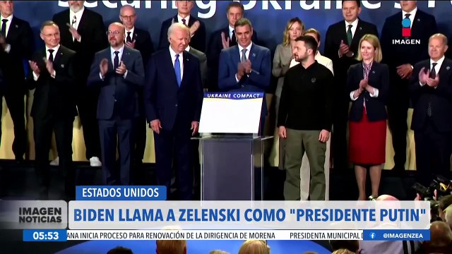 Joe Biden llama presidente Putin a Volodímir Zelenski