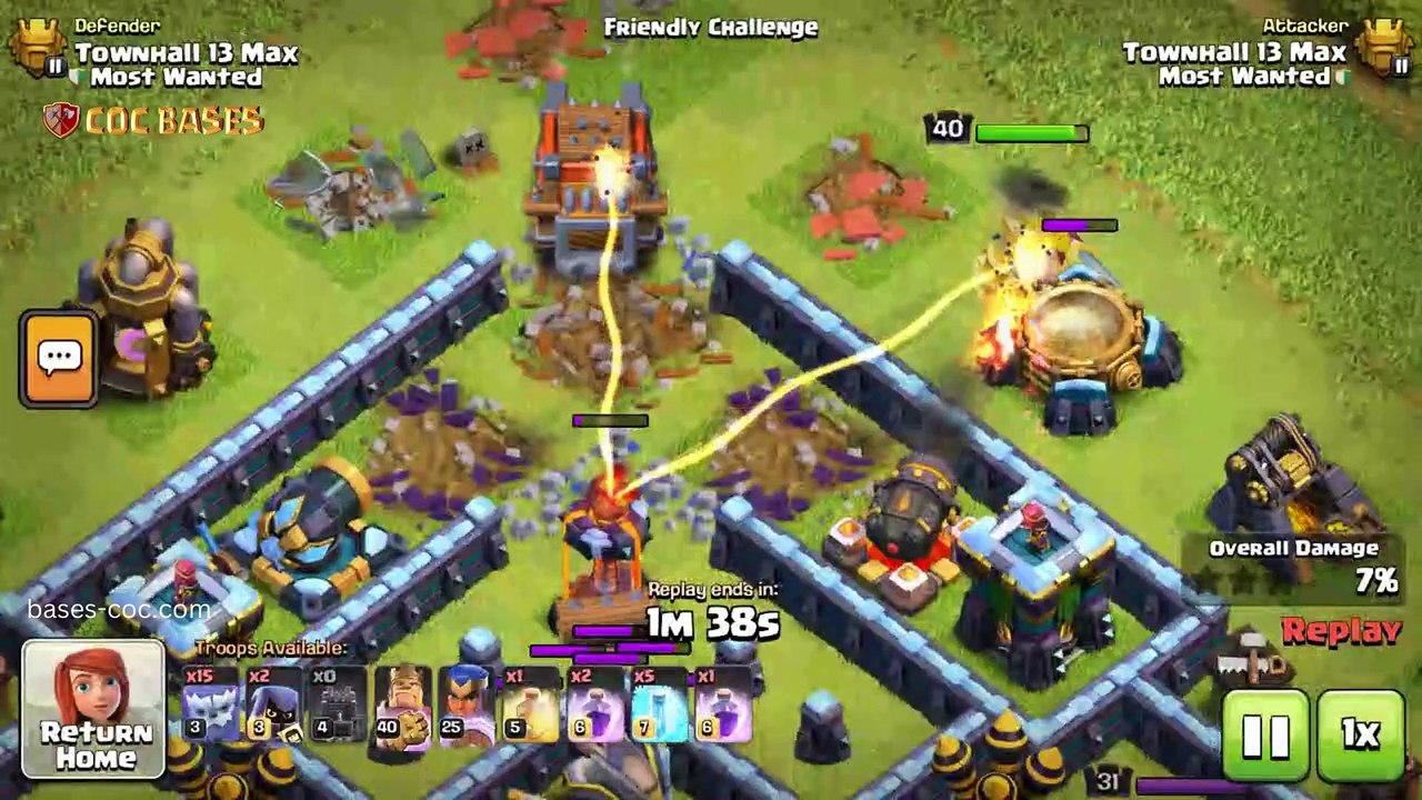 Top Base TH13 With Link, Anti 2 Stars, Anti Everything Layout - Clash Of Clans (19)