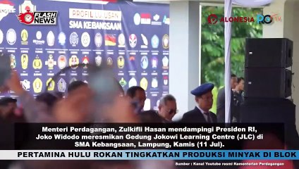 Mendag Zulkifli Hasan Resmikan Jokowi Learning Centre (JLC) di SMA Kebangsaan, Lampung
